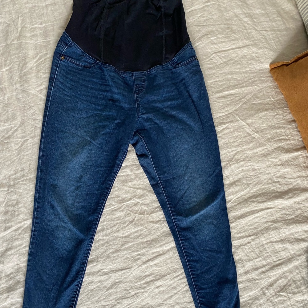 Maternity jeans - dark denim sz 6 full panel